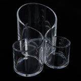 High Quality 3 Sections Large Wavy Acrylic Makeup Brush and Cosmetic Organizer Holder - Aladdin Shoppers