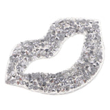 Hoxfix Iron on Crystal Rhinestone Lip Patch DIY Applique for Craft Supplies DIY Sewing - Aladdin Shoppers