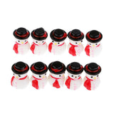 Max Christmas Decorations Snowman Doll Mini Resin Snowman Ornaments Button