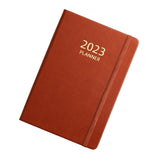 Maxbell A5 Diary Notebook Journals Notebook 2023 Monthly Planner Notepad Thick Paper Brown