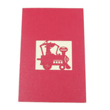 Maxbell 3D Christmas Cards, Pop Up Greeting Holiday Card for Xmas Handmade Gifts E
