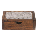 Max Handcrafted Thailand Mango Wood Toothpick Case Box Holder for Home / Hotel L