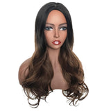 Max Ombre Middle Part 22" Long Wavy Synthetic Fiber Wigs for Women 5 Styles 01