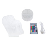 Maxbell 3D Night Light Desktop Decor Remote Control Touch Sensor Color Changing MY44