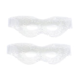 Max 2Pcs Soft Gel Ice Eye Mask Hot Cold Compress Pack Ice Eye Mask Clear