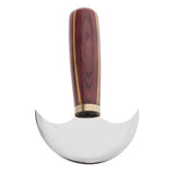 Max Maxb Steel Half Moon Leather Cutting Knife Leather Cutter Edge Skiving Tool Small