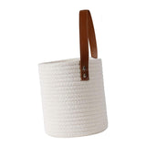 Maxbell Hanging Rope Basket Decorative Baskets for Living Room Decoration White