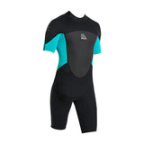 Maxbell Adults Wetsuit Scuba Diving Suit Short Sleeve for Canoeing Dive Surfing Men Green XXXL