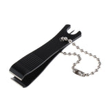 Max Maxb Metal Fishing Line Nipper Line Cutter Clipper Scissor Hook Eye Cleaner Black
