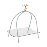 Maxbell Household Dessert Cake Stand Storage Rack for Brithday Wedding Desktop White