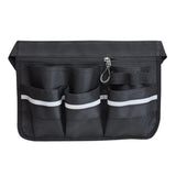 Maxbell Tool Bag Oxford Cloth with Pockets Gardener for Cleaning Restaurant Catering Black
