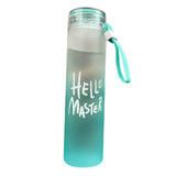 Maxbell Glass Water Bottle Coffee Bottle for Home Office outdoor Blue