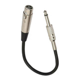 Maxbell 3Pin XLR Male to 1/4" 6.35mm Female Plug Stereo Microphone Cable 1m