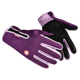 Maxbell Winter Gloves Nonslip Thermal Gloves for Outdoor Running Sports Motorcycle M Purple