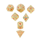 Max 7pcs Multi-sided Dice Polyhedral Dice Set for D&D RPG Table Game Dice F