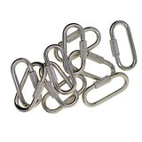 Maxbell 10pcs Lock Carabiner Fastener Hook Outdoor Sport Climbing Hiking Tools