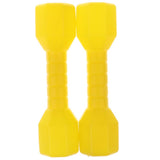 Maxbell 1 Pair Plastic Lightweight Dumbbell Outdoor Fitness Exercise Kids Toy Yellow