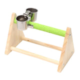 Maxbell Parrot Playstand W/ Food Cup Exercise Activity centers for Macaw Finch Budgie