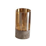 Maxbell Flameless LED Candle Crafts Tea Light Candle for Living Room Hallway Bedroom 8cmx8cmx20cm Gold
