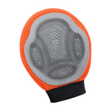 Maxbell Pet Grooming Glove Massage Pet Hair Remover Tool for Cats Small Animals Dogs Orange Gray