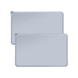 Maxbell Dog Food Mat Bowl Mats Pet Feeding Mat for Pet Supplies Dogs Puppy Thin Style Gray