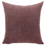 Max Soft Velvet Throw Pillow Cover Velvet Cushion Cover Pillowcase Brown 50 x 50cm - Aladdin Shoppers