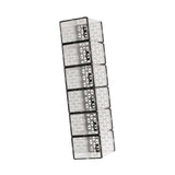 Maxbell 6Pcs Stackable Shoe Organizer for Closet Clear for Wardrobe Entryway Bedroom Black 36cm