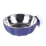Maxbell Pet Feeding Bowl Hanging Dog Bowl Cat Bowl Removable Puppy Water Feeder Blue