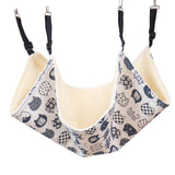 Maxbell Cat Hammock Bed Breathable Leisure 58x48cm for Indoor Cats Chinchilla Ferret white