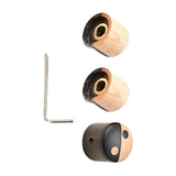 Maxbell Volume Timbre Knobs Wooden Bass Replacement Durable for Outdoor Daily Use A