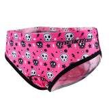 Maxbell Women's Cycling Underwear 3D Padded Bike Riding Shorts L Pink Skull