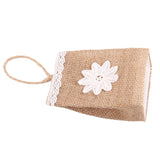 Maxbell Vintage Jute Linen Candy Bags Burlap Gift Baskets Wedding Favors F
