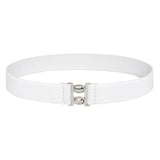 Maxbell Women Elastic Waist Belt Casual Waistband for Festivals Birthday Gift Street White