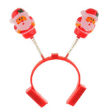 Maxbell Lovely Santa Claus Headband Head Hoop Hair Hat  w/ Light Children Girls Fancy Costume Party Favors