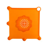 Maxbell Shower Drain Catcher Easy to Clean Reusable for Kitchen Bathroom Sink Orange