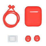 Maxbell Dust-plug Silicone Case Set for AirPods Charging Case w/ Carabiner C