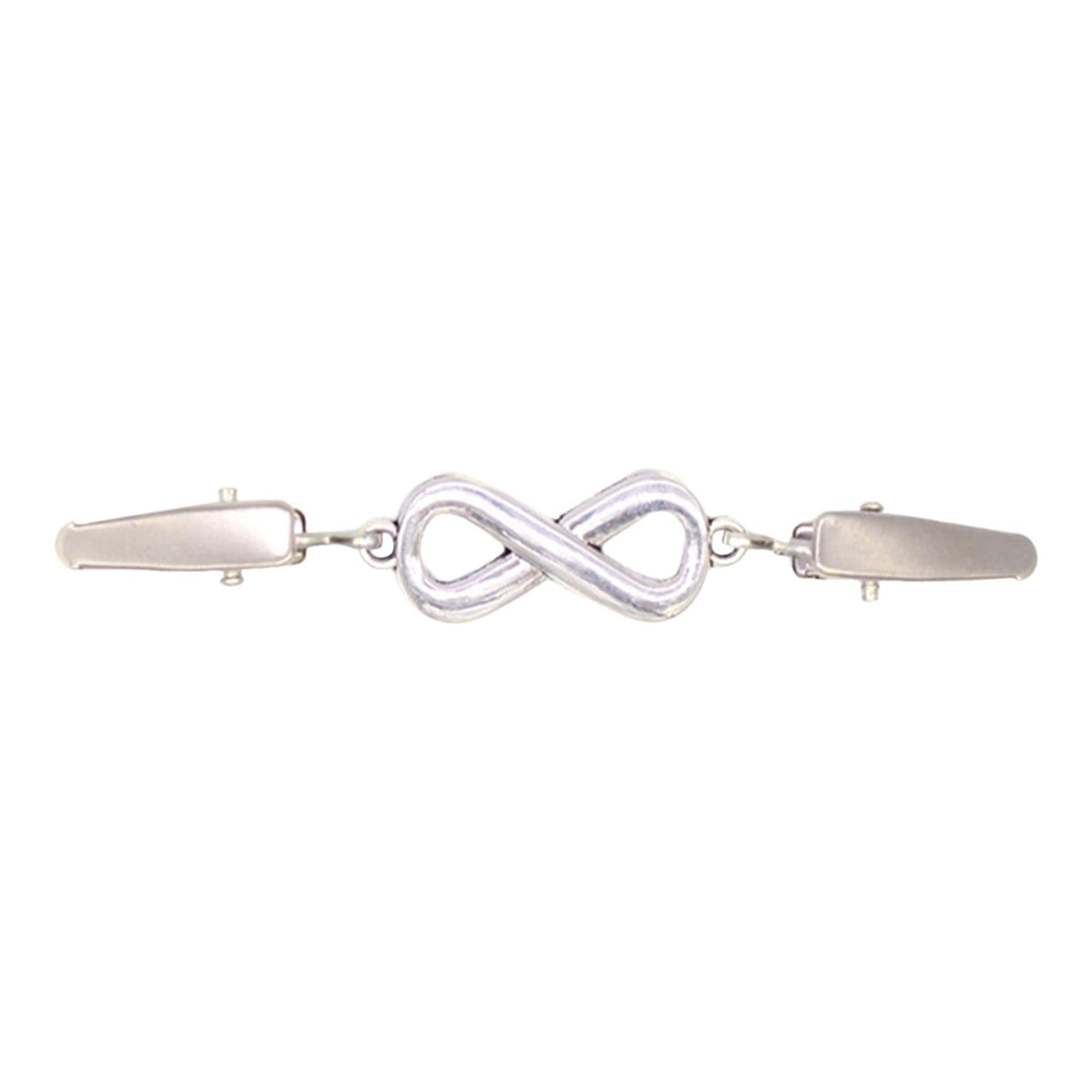 Maxbell Fashionable Clip Fastener Brooch Cloak Clasps for Neckerchief Women Dresses Argent