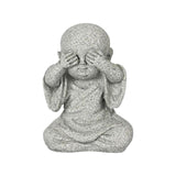 Maxbell Mini Monk Figurine Buddha Statue Sitting Creative Kungfu for Car Teahouse` Not Watch