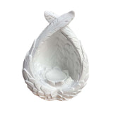 Maxbell Exquisite Sphere Holder Base Eggs Base for Easter Eggs Living Room Bedroom White
