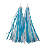 Maxbell 2Pcs Bike Handlebar Tassels Birthday Gifts Accessories for Scooter Bike Baby Blue