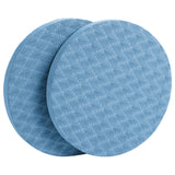 Maxbell Anti Slip Small Round Knee Pad Yoga Mats 2 Pieces Portable for Gym Exercise Blue
