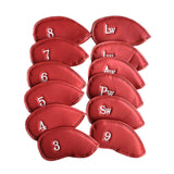 Maxbell 12x Golf Iron Headcover Golf Club Head Covers Protect Case Embroidery Number