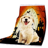 Maxbell Pet Dog Cat Mat 3D Digital Printing Blanket Cushion Pad Halloween Moonlight