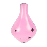 Maxbell Professional 6 Hole Alto Ocarina Musical Toy for Children Beginner Girls Pink