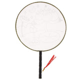 Maxbell Handheld Fabric Blank Fan for Painting Chinese Fan Round DIY Lotus Pond