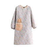 Maxbell Apron Pure Cotton Gadgets Breathable Adjustable Soft for Women Men Unisex Blue