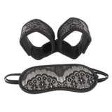 Maxbell Lace Blindfold Eye Cover Role Play Adults Nightwear Game Handcuff + Eye Mask