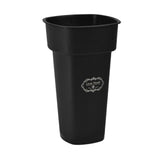 Maxbell Floral Bucket Floral Arrangement Desk Flower Vase for Indoor Wedding Porch Black with Text