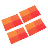 Max 4pcs Anti-slip Table Mat Heat Pad Coaster Kitchen Dining Placemat Orange