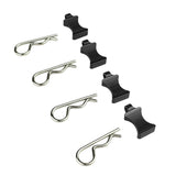 Maxbell 4Pcs RC Car Body Shell Clips Pin 1/6 Modified with Bracket for SCX6 RC Car Black